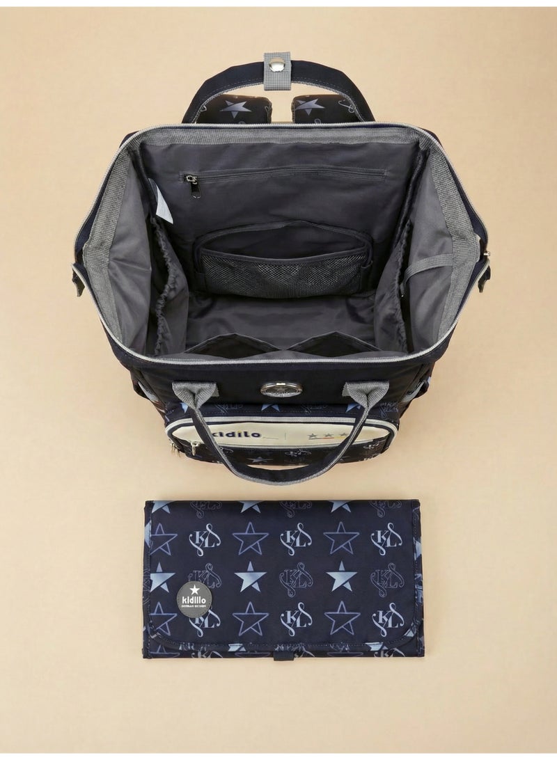 Kidilo Premium Multi-Function Diaper Bag Backpack with Portable Changing Mat, Waterproof Large Capacity Travel Organizer for Mom and Dad - Image 4